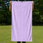 Eggplant Full-Size Towel & Car Seat Cover - Held Open