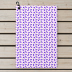 Eggplant Golf Towel - Laid Flat