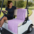 Eggplant Is Filled With Milk Full-Size Towel & Car Seat Cover - On a Golf Cart Seat