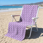 Eggplant Is Filled With Milk Full-Size Towel & Car Seat Cover - On a Beach Chair
