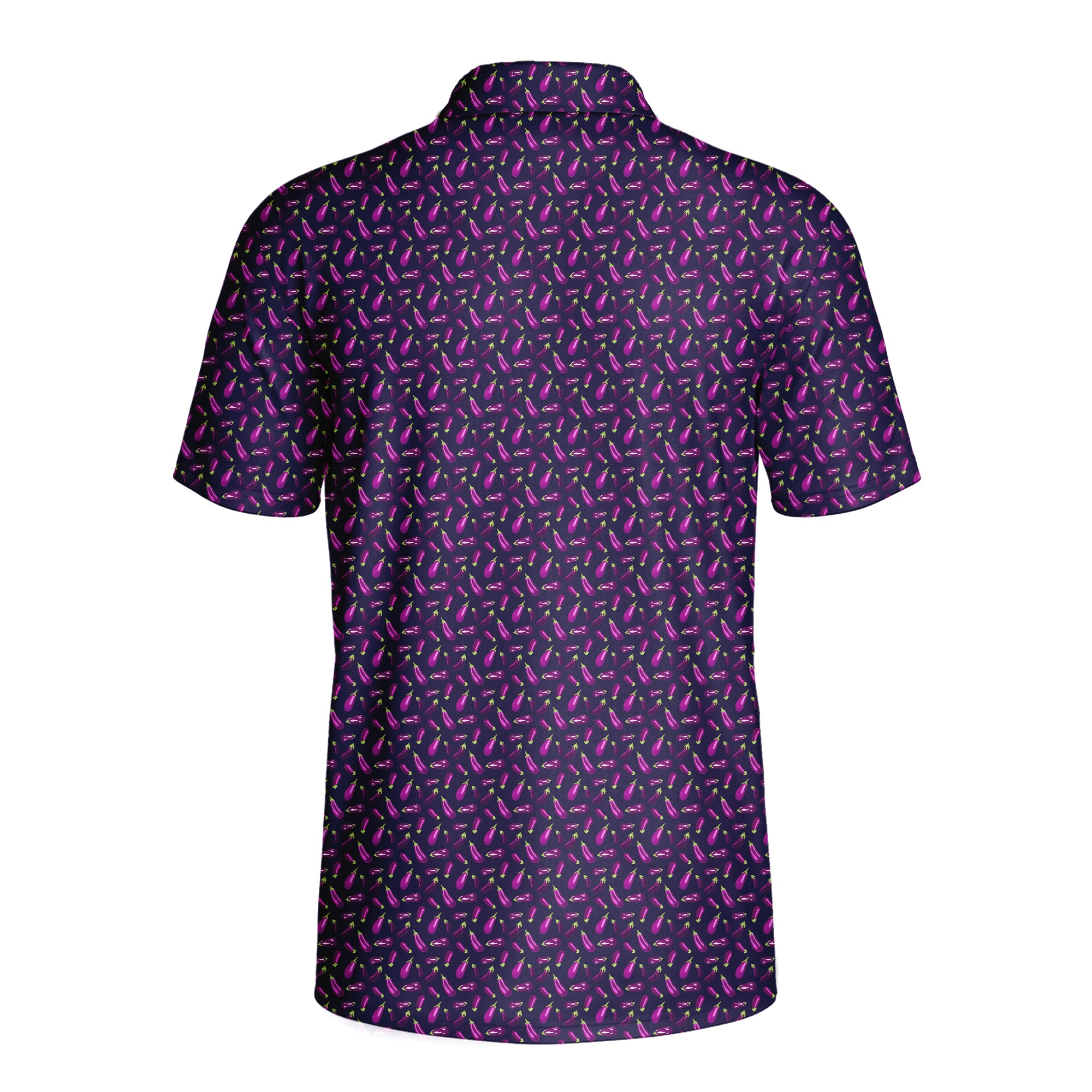 Eggplanting Polo Shirt For Men - Back