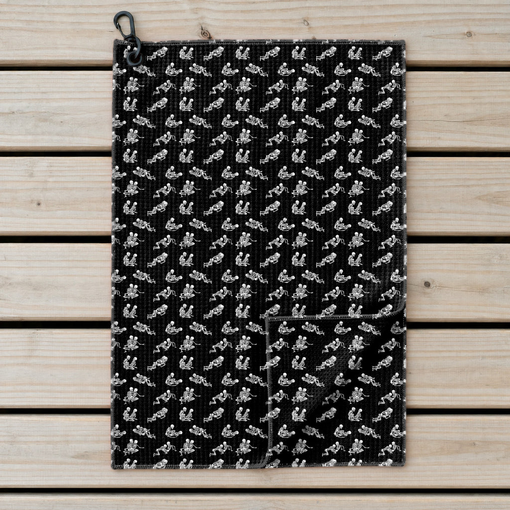 Endless Love Golf Towel - Laid Flat