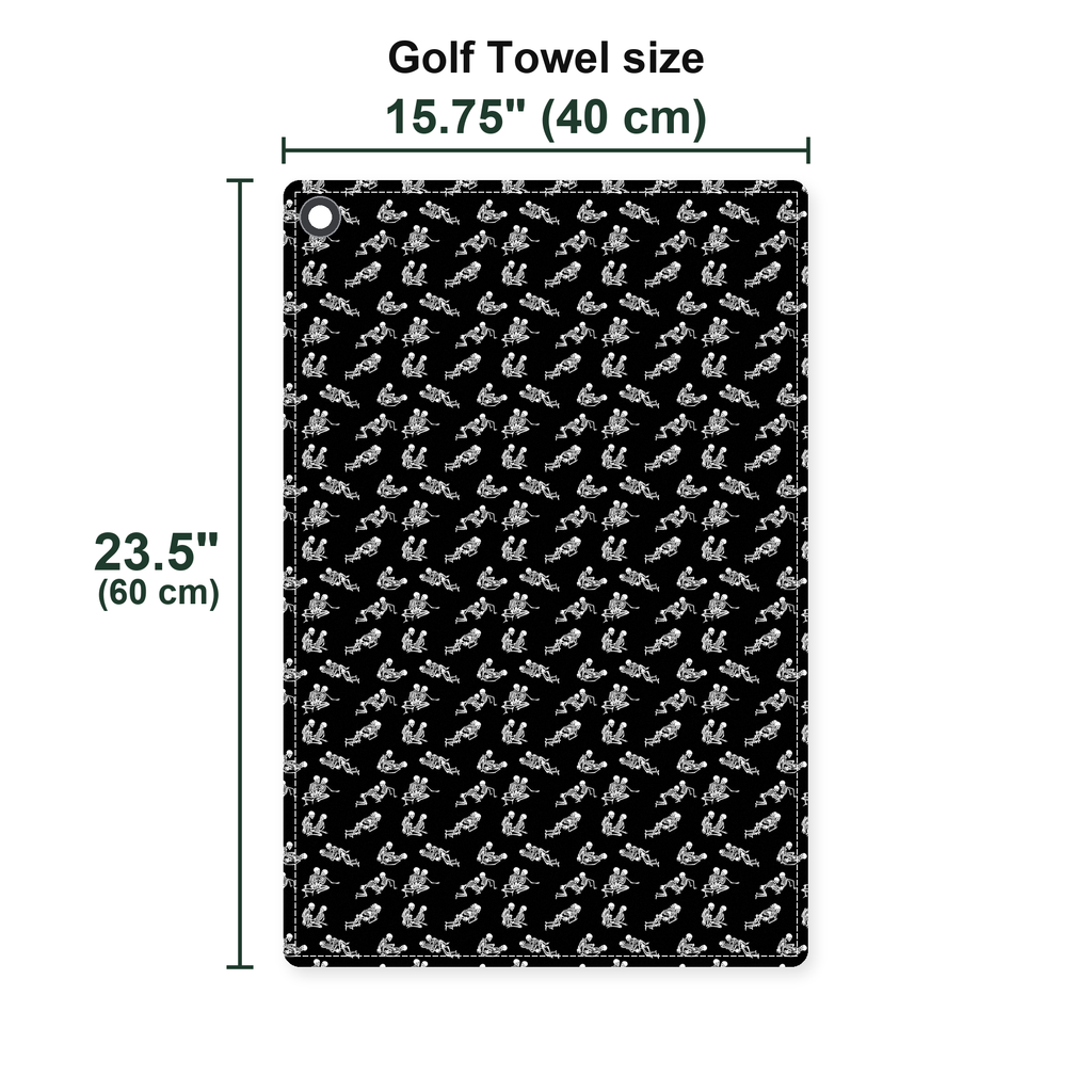 Endless Love Golf Towel - Size Chart