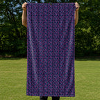Exercise In The Midnight Full-Size Towel & Car Seat Cover - Held Open