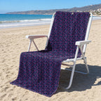 Exercise In The Midnight Full-Size Towel & Car Seat Cover - On a Beach Chair