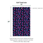 Exercise In The Midnight Golf Towel - Size Chart