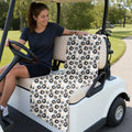 F Bombs Away Full-Size Towel & Car Seat Cover - On a Golf Cart Seat