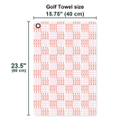 F#@K Pink Golf Towel - Size Chart