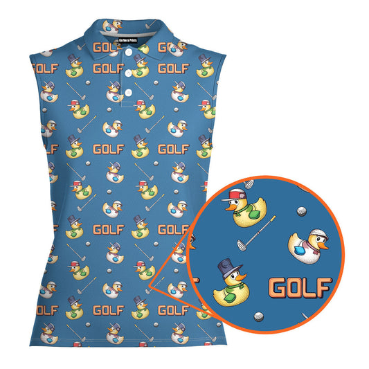 Duck Hook - Ladies Sleeveless Golf Polo Shirt 