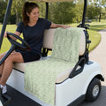 Fairway Blossom Full-Size Towel & Car Seat Cover - On a Golf Cart Seat