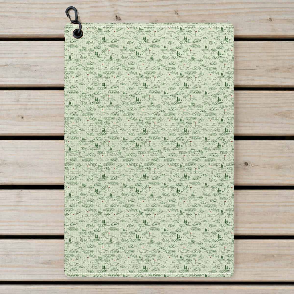Fairway Blossom Golf Towel - Laid Flat