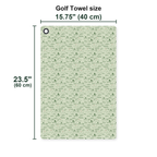 Fairway Blossom Golf Towel - Size Chart