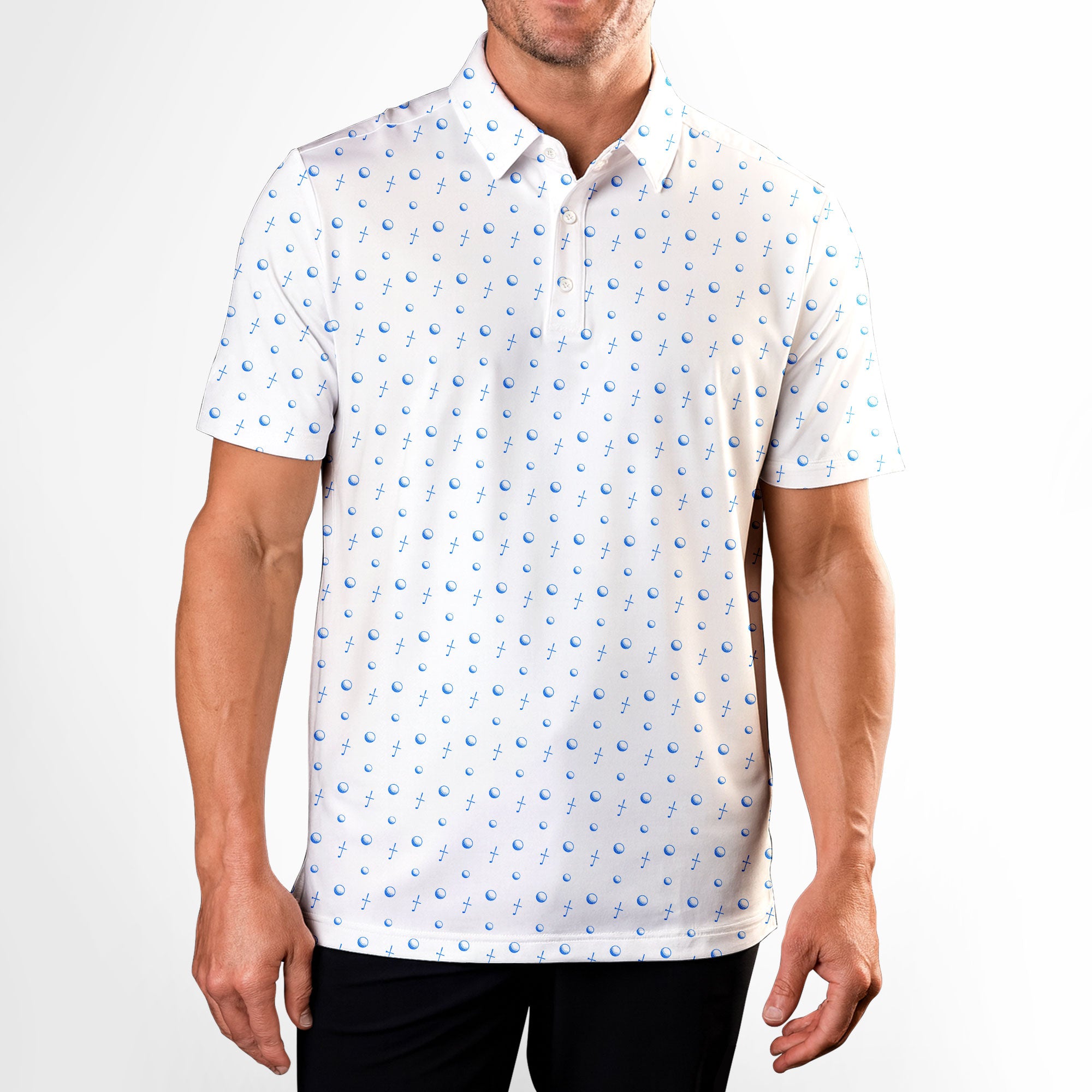 Faithful Fairway Polo Shirt For Men - Model Front