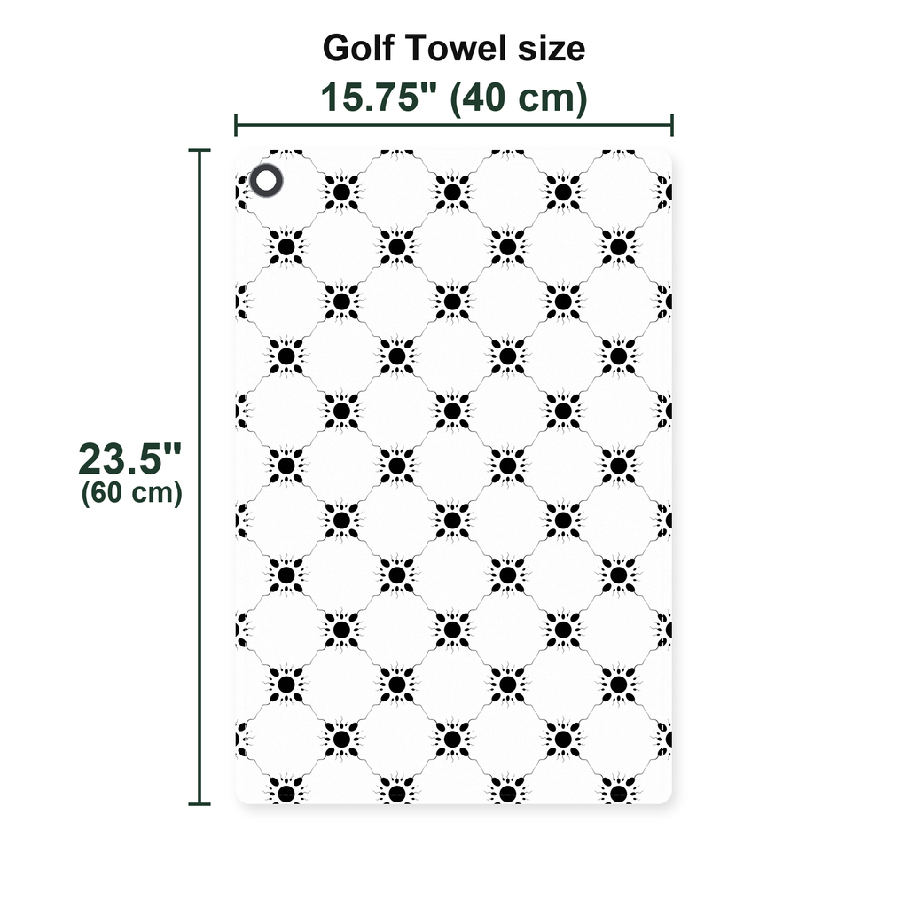 Fertilization Golf Towel - Size Chart