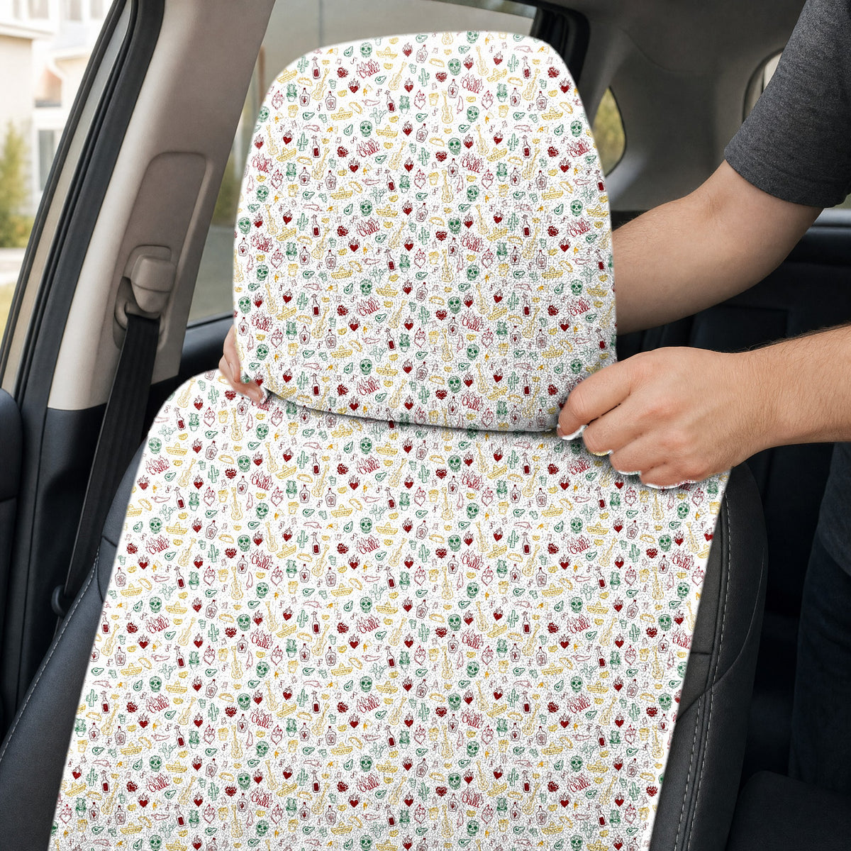 Fiesta Fairways Full-Size Towel & Car Seat Cover - Headrest Pocket