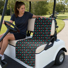 Flamingo Full-Size Towel & Car Seat Cover - On a Golf Cart Seat