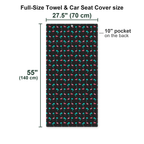 Flamingo Full-Size Towel & Car Seat Cover - Size Chart