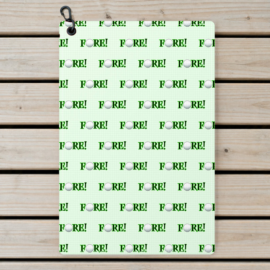 Fore! Golf Towel - Laid Flat