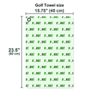 Fore! Golf Towel - Size Chart