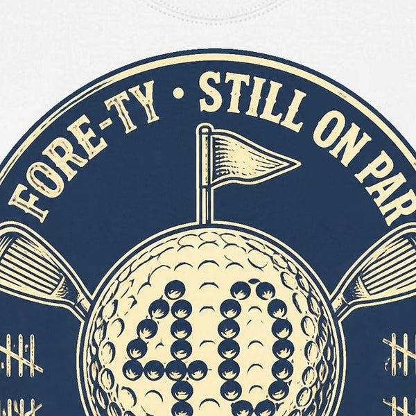 Forty On Par Crewneck Sweatshirt - Detail Close-up