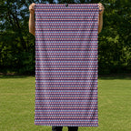 Frank and Beans Funny American Full-Size Towel & Car Seat Cover - Held Open