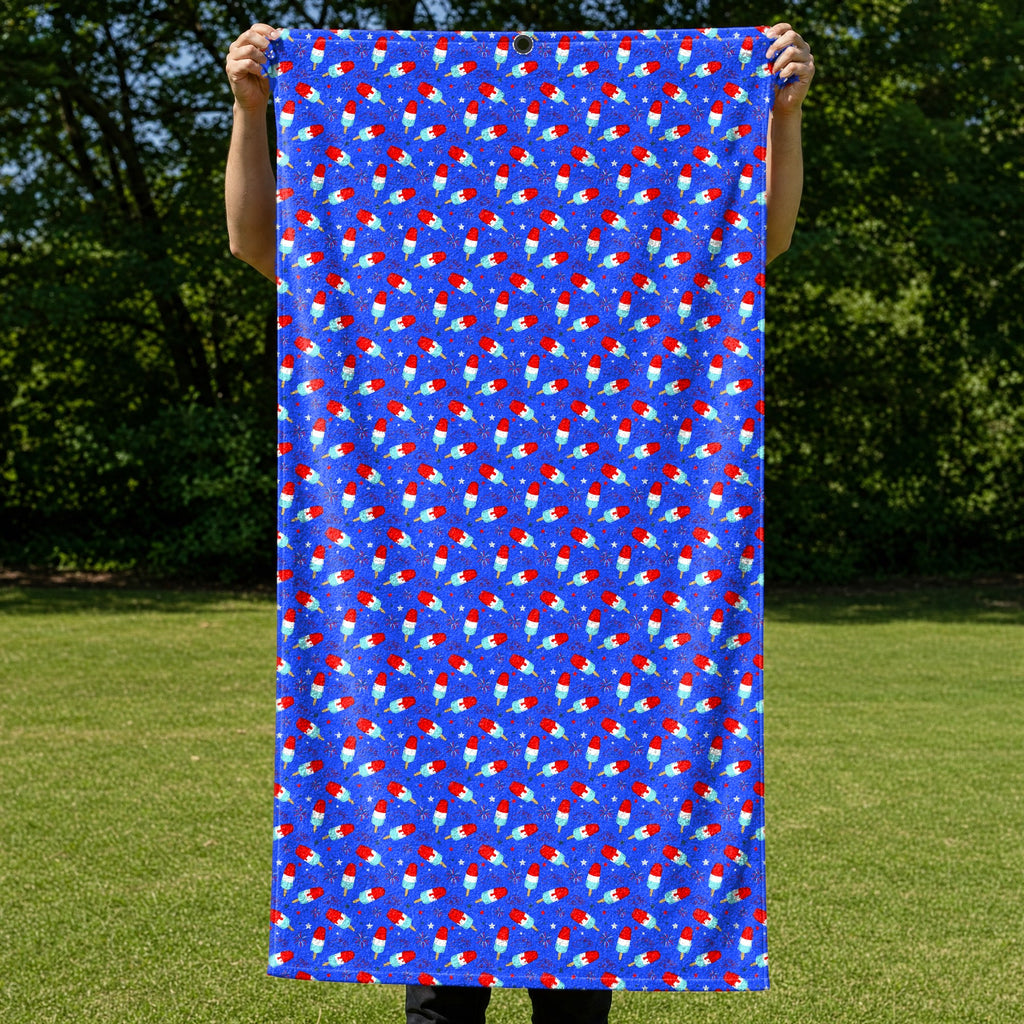 Freedom Pops Full-Size Towel & Car Seat Cover - Held Open