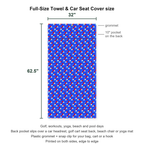 Freedom Pops Full-Size Towel & Car Seat Cover - Size Chart