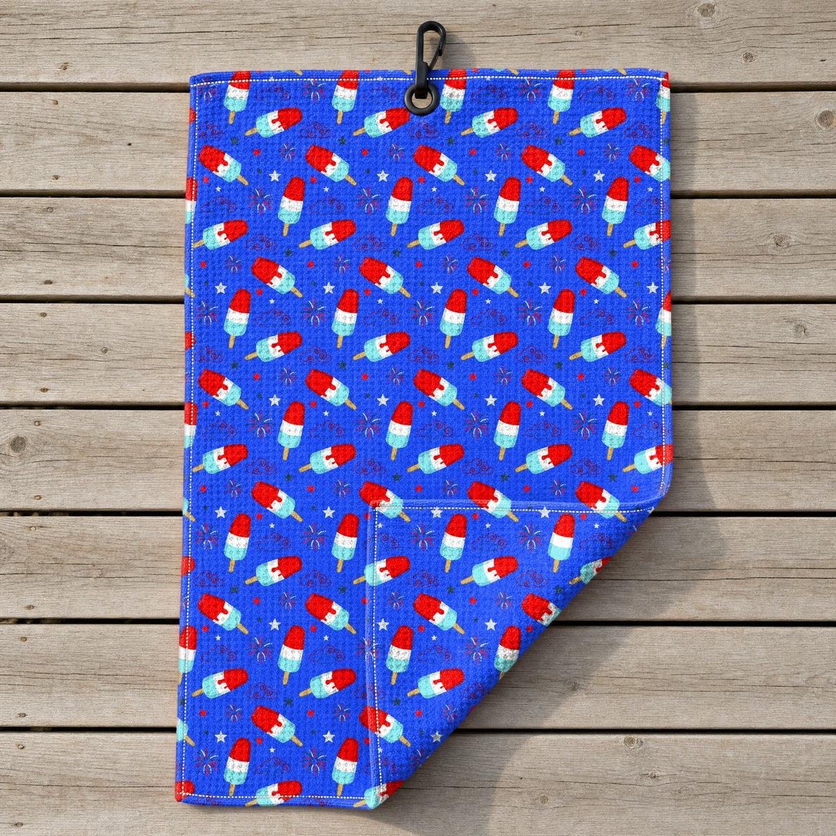 Freedom Pops Golf Towel - Laid Flat