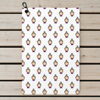 Friendly Hello Golf Towel - Laid Flat