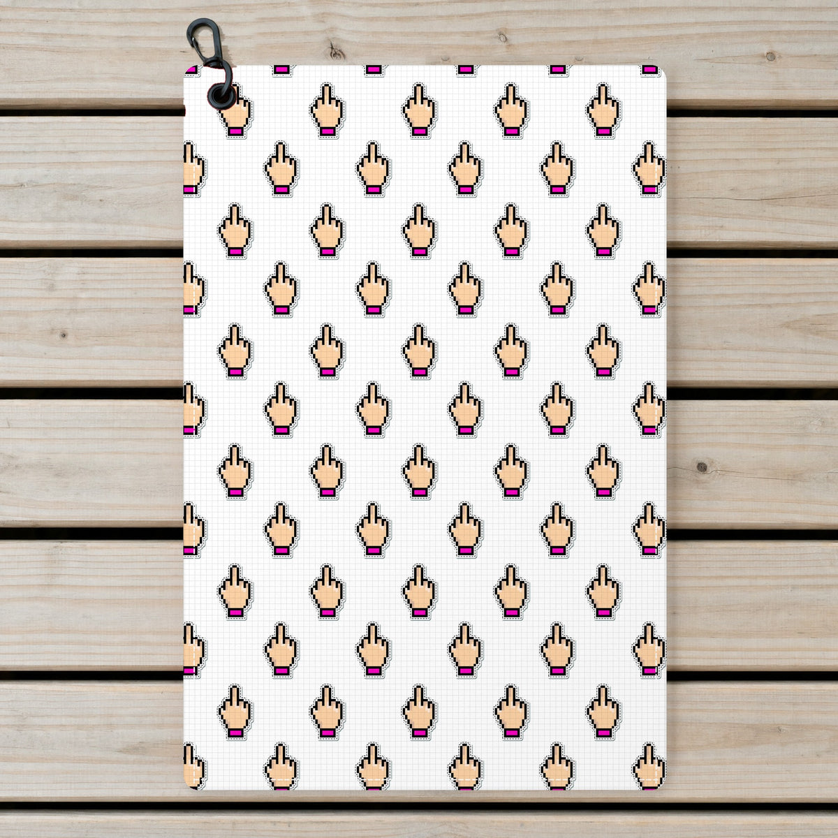 Friendly Hello Golf Towel - Laid Flat