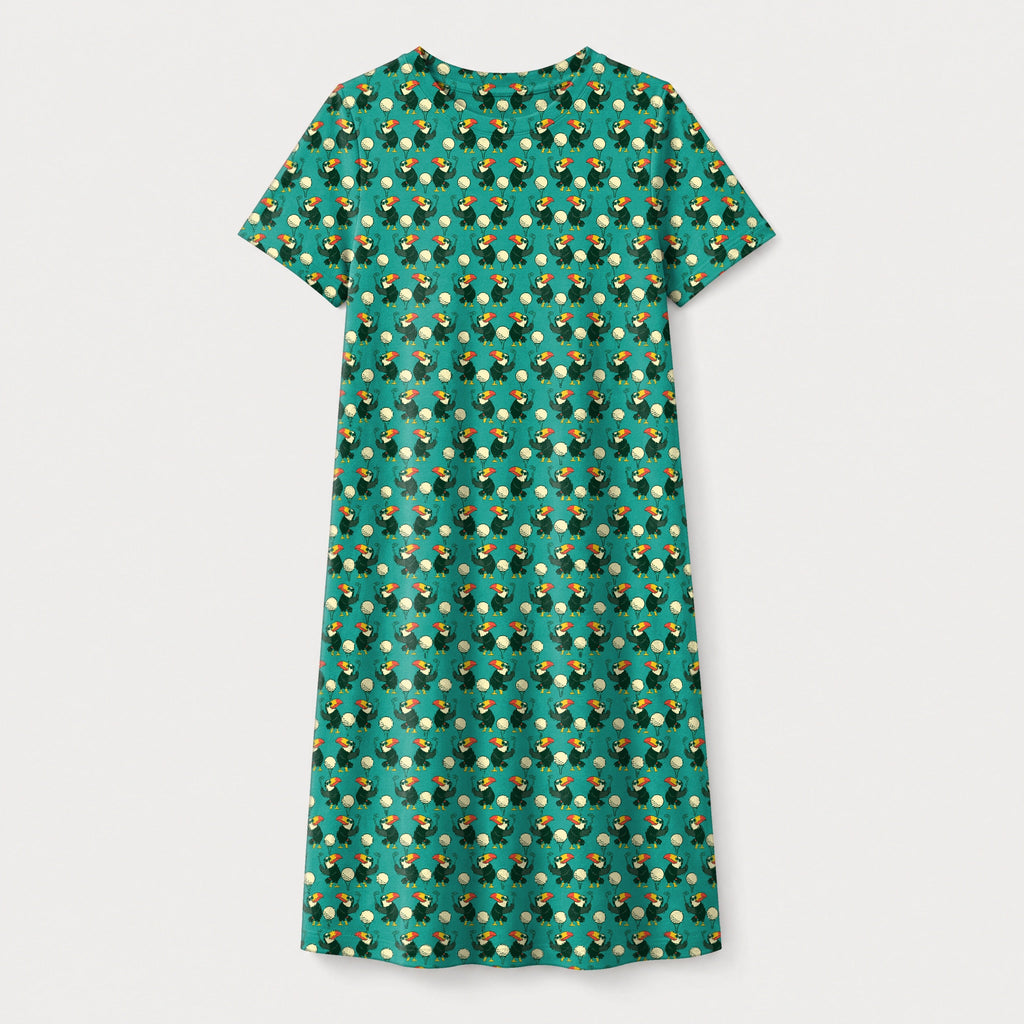Toucan Tee Time Kids Dress - Front