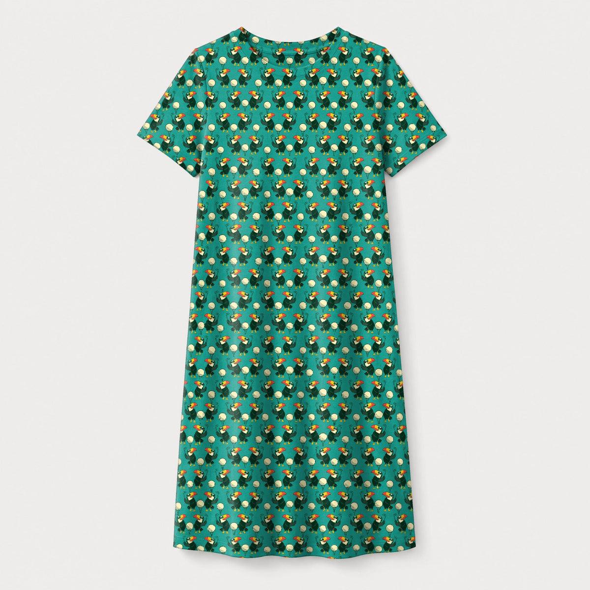 Toucan Tee Time Kids Dress - Front