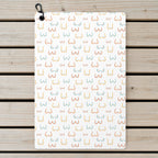 Funny Breast Golf Towel - Laid Flat