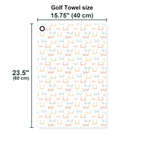 Funny Breast Golf Towel - Size Chart