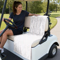 Funny butt Full-Size Towel & Car Seat Cover - On a Golf Cart Seat