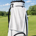 Funny butt Golf Towel - Hanging on a Golf Bag