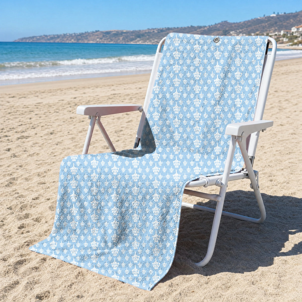 Funny Fingers Skeleton Full-Size Towel & Car Seat Cover - On a Beach Chair