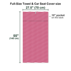 Georgia Polo Full-Size Towel & Car Seat Cover - Size Chart