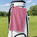 Georgia Polo Golf Towel - Hanging on a Golf Bag