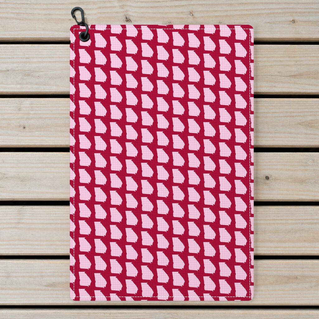 Georgia Polo Golf Towel - Laid Flat