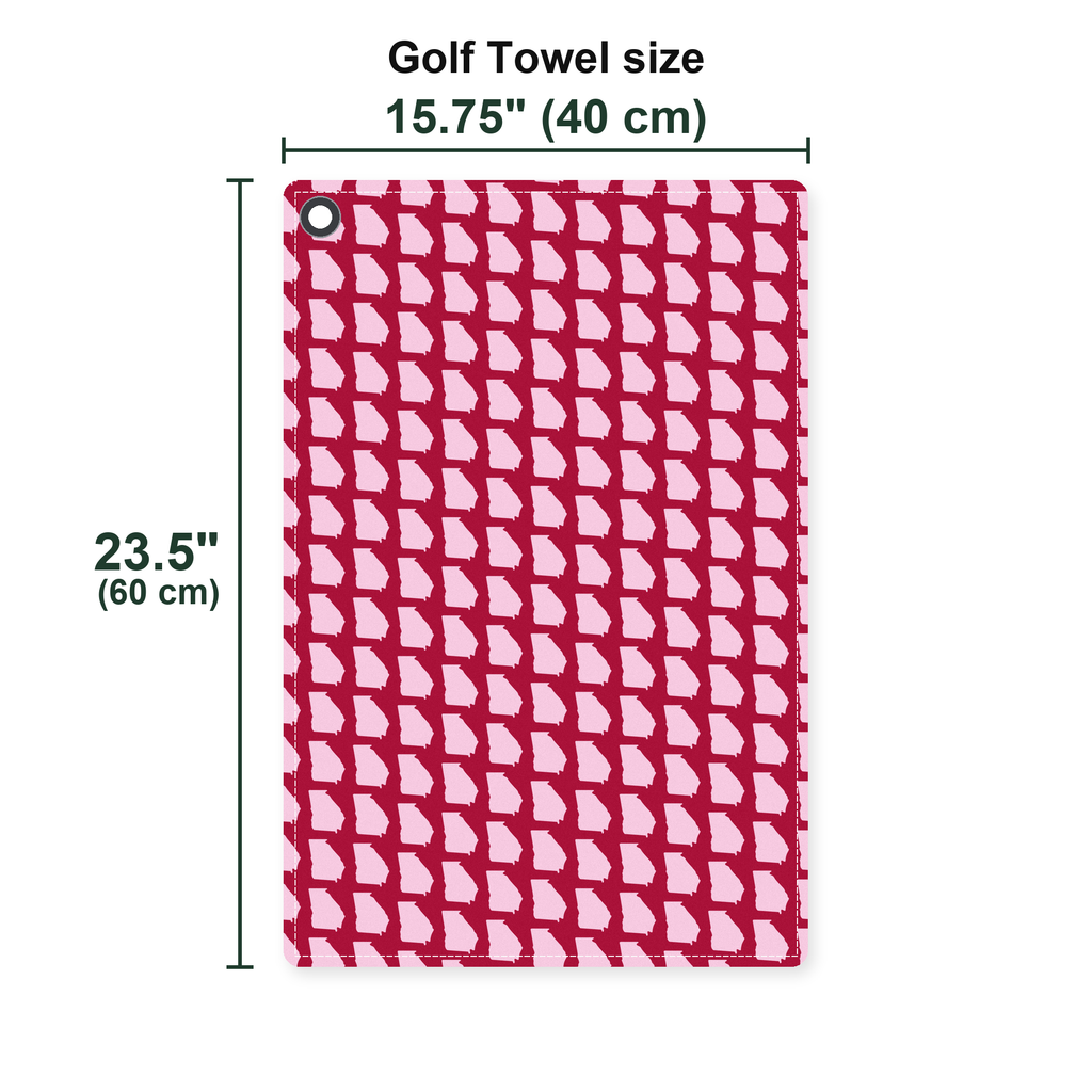 Georgia Polo Golf Towel - Size Chart