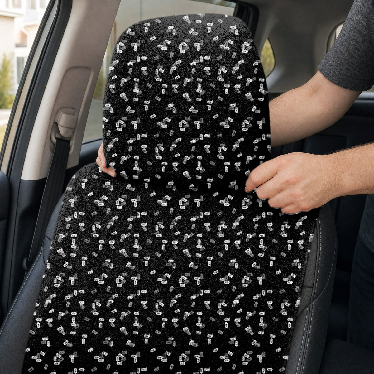 Getting Lucky Full-Size Towel & Car Seat Cover - Headrest Pocket