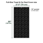 Getting Lucky Full-Size Towel & Car Seat Cover - Size Chart