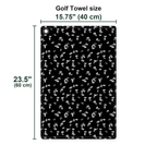 Getting Lucky Golf Towel - Size Chart