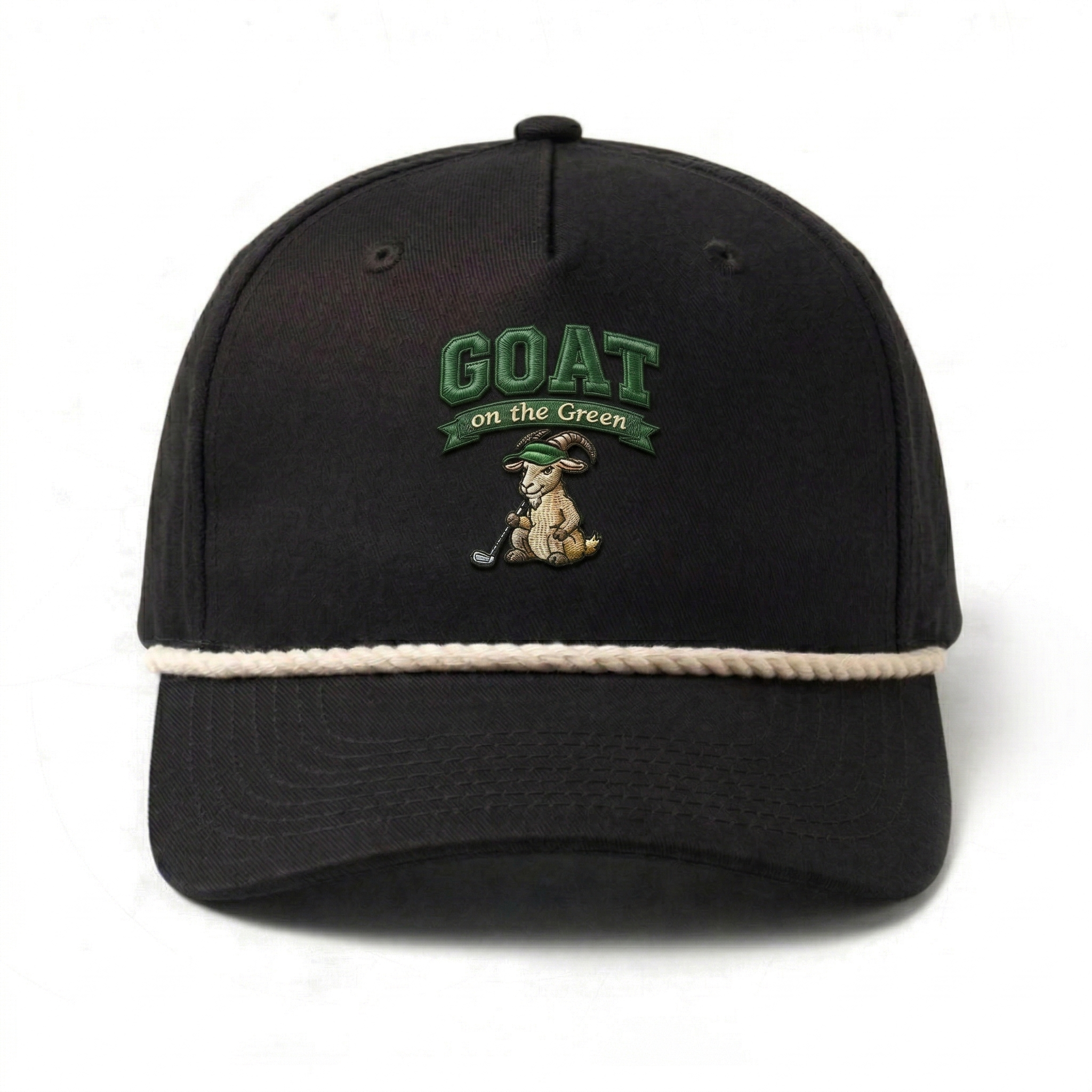 GOAT on the Green Rope Hat