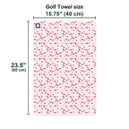 Golden Coast Golf Towel - Size Chart