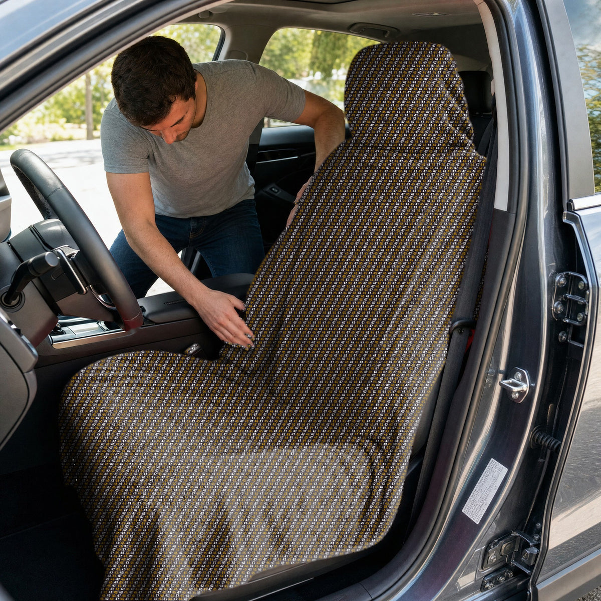 Golden Era Full-Size Towel & Car Seat Cover - In the Car