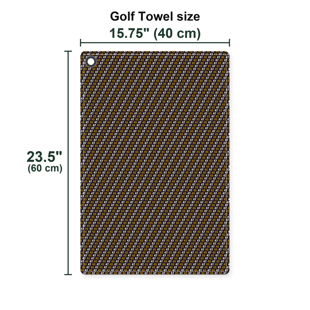 Golden Era Golf Towel - Size Chart