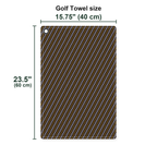 Golden Era Golf Towel - Size Chart