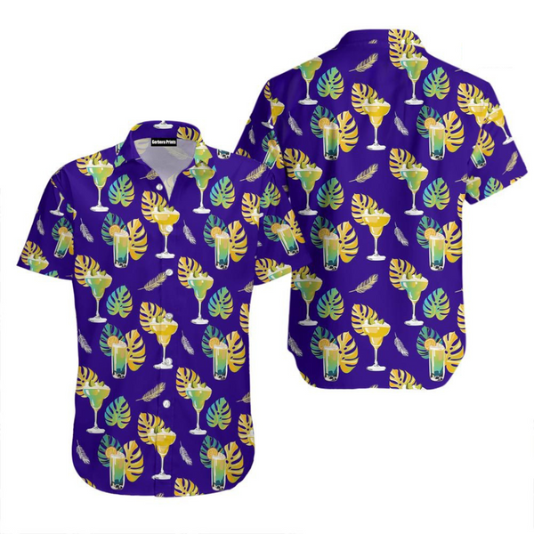 Margarita Tequila Leaf Purple Hawaiian Shirt